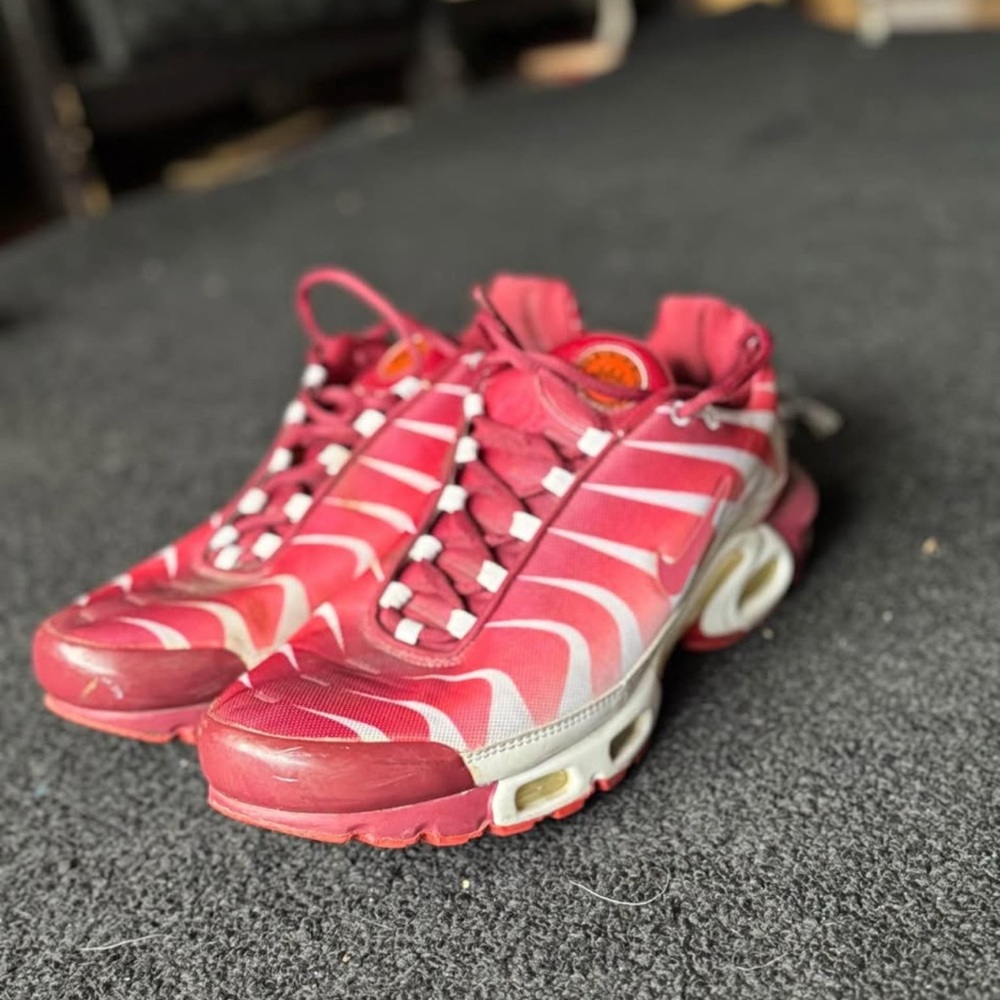 Nike Red and White Sneakers